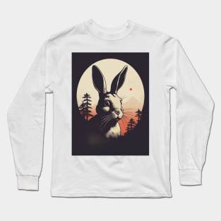 Rabbit 3 - Japanese Old Vintage Long Sleeve T-Shirt